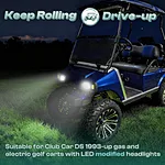 golf cart headlights with adapter wire